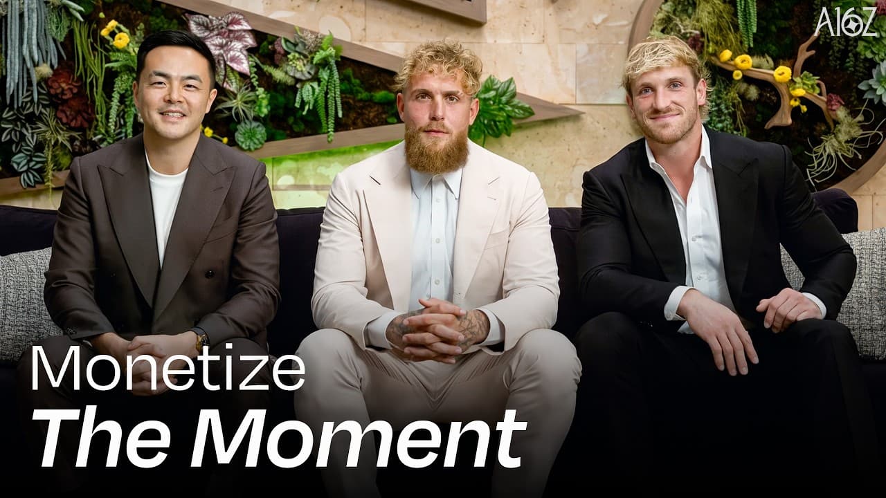 Geoff Woo, Jake Paul, and Logan Paul on The a16z Show.